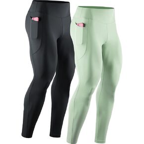 NELEUS Men's Compression Baselayer Running Tights Gym Leggings with Pockets