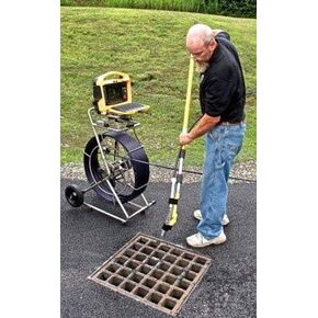 Polecat, Sewer Pipe and Septic Tank Inspection Adjustable Video Camera Mounting Bracket, Enables Your Existing Camera to Become a Pole Camera for Septic Tank & Man Hole Inspection,