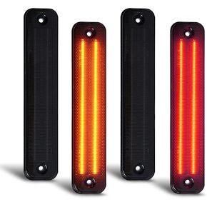 Gempro الأبيض LED سقف الكابينة أضواء الجبهة الخلفية أعلى التخليص تشغيل أضواء مجموعات متوافقة مع 2003-2009 هامر H2 SUT المدخن لين، 10PCS