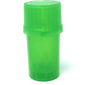 1 X MedTainer Storage Container w/Built-In Grinder - Green