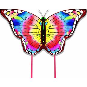Butterfly Kite for Kids 4-8 8-12, Kid Kites Easy to Fly, Colorful Kite for Adults & Beginners, Beach Large Kite for Beach Park Outdoor Activities, Easter Gift for Kid Boys & Girls(Purple and Yellow)