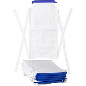 Comfortable Reusable Medical Large Ice Bags, Refillable Ice Packs with 4 Adjustable Ties for Cold Therapy, Muscle Pain Relief and Ankle, Knee, Neck, Shoulder Injuries (12 Pack)
