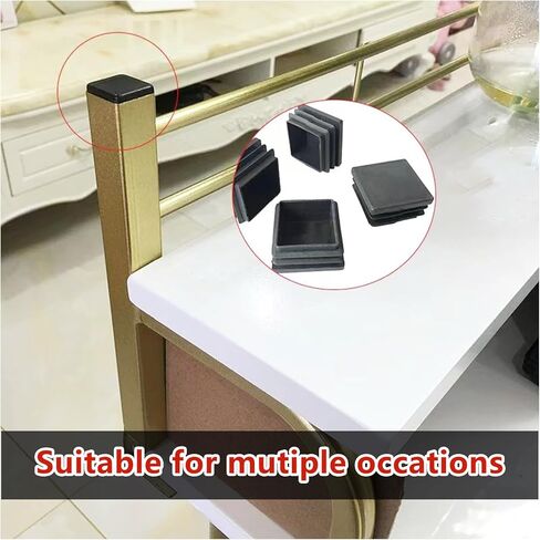 40 قطعة 2 × 2 بوصة غطاء نهاية الأنبوب المربع أغطية بلاستيكية، غطاء نهاية الأنبوب، غطاء نهاية آخر مناسب للأنبوب المربع، قابس بلاستيكي مربع وأغطية أرجل الكرسي وأغطية خرطوم الحديقة in Kuwait