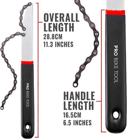 سوط سلسلة PRO BIKE TOOL لدراجة شيمانو من 7 إلى 10 سرعات - يحمل ضرسًا لإزالة الحلقة - سوط السلسلة - مزيل الكاسيت in Kuwait