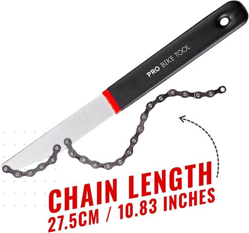 سوط سلسلة PRO BIKE TOOL لدراجة شيمانو من 7 إلى 10 سرعات - يحمل ضرسًا لإزالة الحلقة - سوط السلسلة - مزيل الكاسيت in Kuwait