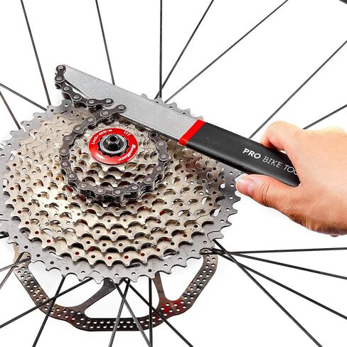 سوط سلسلة PRO BIKE TOOL لدراجة شيمانو من 7 إلى 10 سرعات - يحمل ضرسًا لإزالة الحلقة - سوط السلسلة - مزيل الكاسيت in Kuwait
