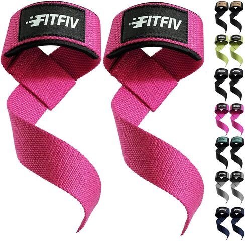 Lifting Straps for Weightlifting, Lifting Wrist Straps for Gym Strength Training, Neoprene-padded Wrist Cushion - Men & Women in Saudi Arabia
