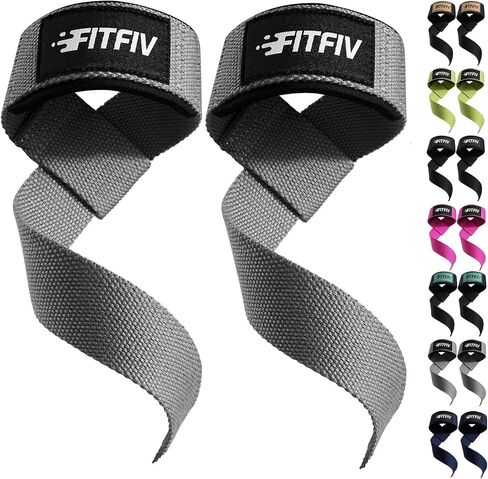 Lifting Straps for Weightlifting, Lifting Wrist Straps for Gym Strength Training, Neoprene-padded Wrist Cushion - Men & Women in Saudi Arabia
