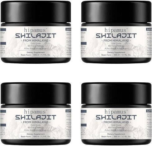 600mg Shilajit Pure Himalayan Organic Shilajit Resin -100% Natural Shilajit Resin with Fulvic Acid & 85+ Trace Minerals Gold Grade Shilajit Supplement for Energy,Strength & Immune - 50 Grams in Saudi Arabia