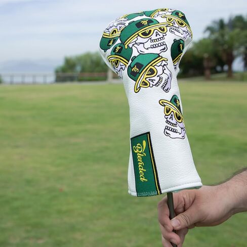 Golf Club Covers Funny Skeleton Golf Head Covers Driver Covers Fariway Wood Headcover Hybrid Covers Leather Golf Headcover with Number Tag for All Brand in Kuwait