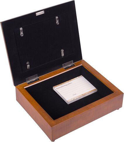 Cottage Garden in Memory Love Cherished Memories Woodgrain Embossed Remembrance Keepsake Box in Saudi Arabia