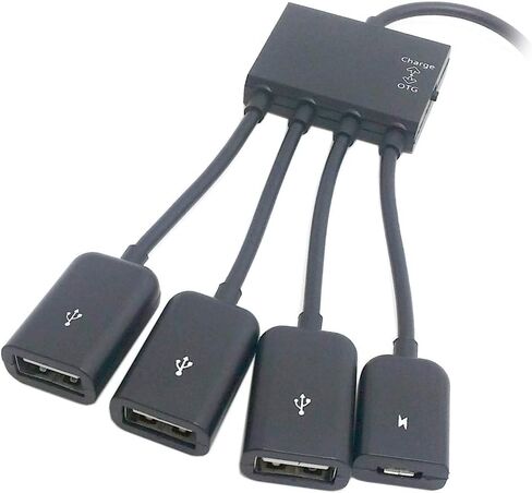 chenyang Micro USB Host OTG 3 Port Hub Adapter Cable with Power for Galaxy S5 i9600 Note3 N9000 Cell Phone & Tablet in Kuwait