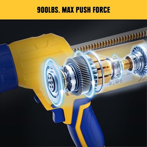 مسدس السد اللاسلكي المتوافق مع بطارية DeWalt & Mellif 20V MAX (الأداة فقط) 10oz / 20oz مسدس السد الكهربائي واللاصق مع 5 سرعات، صينية علبة قابلة للتغيير، مضادة للتنقيط، سحب تلقائي، ضوء LED in Kuwait