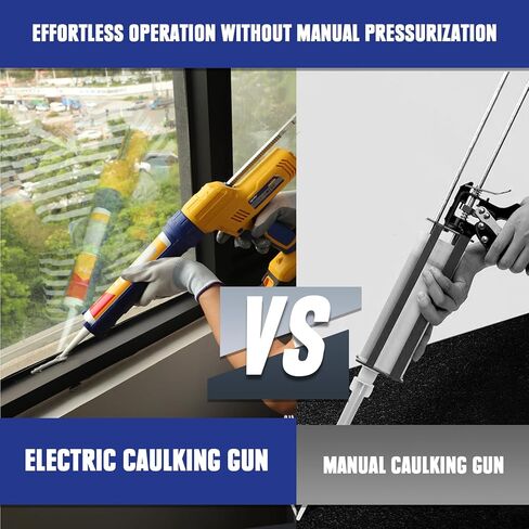 مسدس السد اللاسلكي المتوافق مع بطارية DeWalt & Mellif 20V MAX (الأداة فقط) 10oz / 20oz مسدس السد الكهربائي واللاصق مع 5 سرعات، صينية علبة قابلة للتغيير، مضادة للتنقيط، سحب تلقائي، ضوء LED in Kuwait