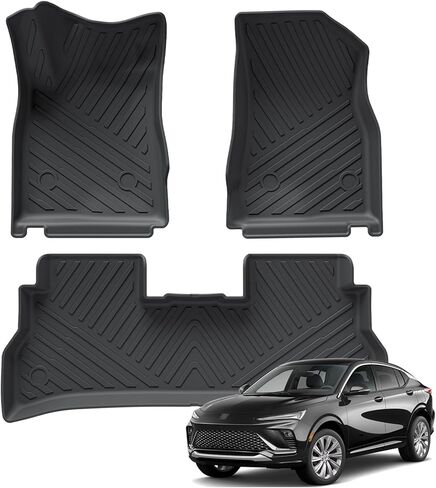 Floor Mats & Cargo Liner for 2024 Buick Envista / 2024 Chevy Trax All Weather Floor Liners TPE 1-2 Rows Trunk Liner Heavy Duty Car Mats for 2024 Envista Trax Accessories Interior in Kuwait