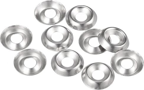 uxcell #8 304 Stainless Steel Cup Washer Countersunk for Screw Bolt 150pcs in Saudi Arabia