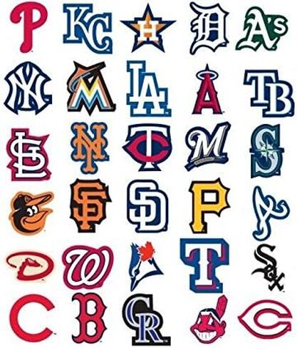 4 New York Yankees Team Logo Stickers Set Individual Official Major League Baseball Helmet Emblems MLB NY Yanks Bronx Bombers in Kuwait