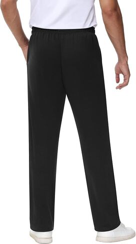 Neer 3 Pack Men's Sweatpants Athletic Drawstring Open Bottom Pants Workout Running Lounge Pants with Pocket for Men in Saudi Arabia
