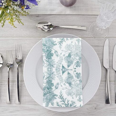 100 عبوة من مناديل الحمام ذات ملمس الكتان الزهري للاستعمال مرة واحدة، مناديل ورقية مزخرفة، مناشف يد ورقية للحمام، مناديل الحلوى مطوية 7.8 × 4.3 بوصة، مناديل للاستعمال مرة واحدة لحفلات العشاء وحفلات استقبال المولود الجديد in Kuwait