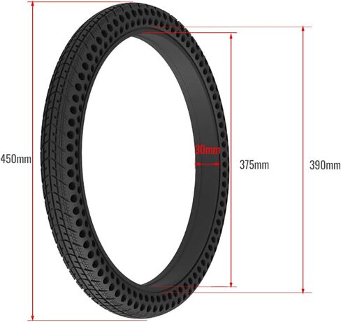 20x1.5 دراجة العسل الإطارات الصلبة المضادة للثقب غير التضخم الإطارات 20 بوصة صيانة مجانية الإطارات لدراجة BMX in Kuwait
