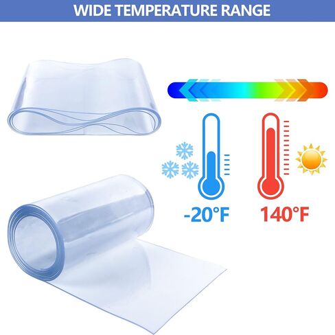 شرائط أبواب بلاستيكية مقاس 25 × 7.6 بوصة، ستارة شرائط أبواب من الفينيل بسُمك 0.08 بوصة، ستارة باب بلاستيكية ناعمة للمشي في أبواب الدخول التجارية للمستودعات الباردة، وأبواب الحيوانات الأليفة in Kuwait