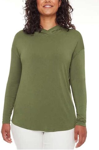 S.C. & CO. Women's Long Sleeve Supreme Comfort Lightweight Hoodie Top in Saudi Arabia