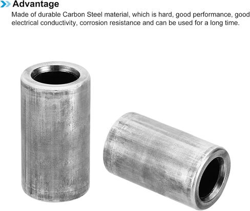 PATIKIL M12 Steel Spacers, 4 Pcs Metal Spacers Steel 12.2mm ID x 20mm OD x 36mm L Carbon Steel Spacer Screw Standoff Round for 1/2in or M12 Screw Bolts in Saudi Arabia
