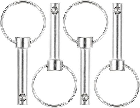 uxcell 4Pcs 6mmx25mm Quick Release Pins, Carbon Steel Marine Hardware for Marine Mountain Seat, Ship Outfitting, Shipbuilding, Blue White in Saudi Arabia