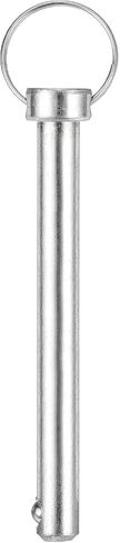 uxcell 1Pcs 10mmx82mm Quick Release Pins, 316 Stainless Steel Marine Hardware for Marine Mountain Seat, Ship Outfitting, Shipbuilding, Silver in Saudi Arabia