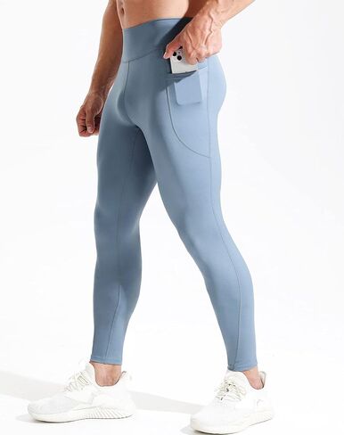 NELEUS Men's Compression Baselayer Running Tights Gym Leggings with Pockets in Saudi Arabia
