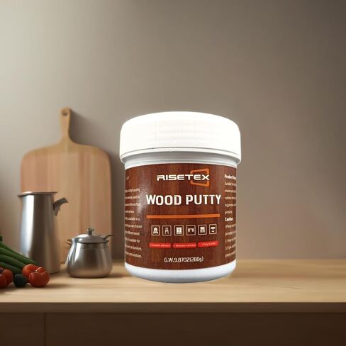 Wood Filler Putty,RISETEX Wood Filler Stainable and Paintable,Natural Wood Putty,Wood Repair Kit for Quickly Repair Any Breaks,Cracks,Chips,Defects in Wooden Furniture,Easy to Use and Sand (Natural) in Saudi Arabia