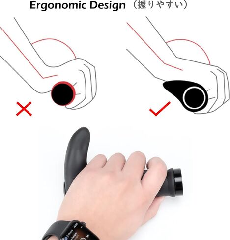 TRIWONDER Bike Handlebar Grips with Horns, 2pcs Non Slip Mountain Bicycle Handlebar MTB BMX Road Bike End Grips Soft Rubber Ergonomic Design in Saudi Arabia