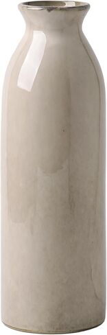 VICTOR & TERESA Beige Vase for Flowers, 14.2'' Tall Floor Vase, Decorative Ceramic Vase for Home Decor, Large Modern Boho Vase for Pampas Grass, Table, Centerpiece, Mantel, Living Room in Saudi Arabia