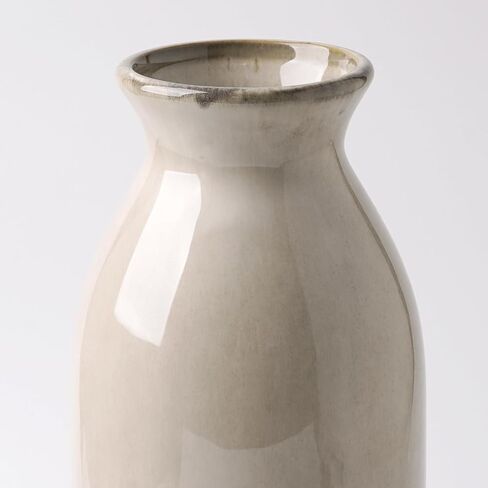 VICTOR & TERESA Beige Vase for Flowers, 14.2'' Tall Floor Vase, Decorative Ceramic Vase for Home Decor, Large Modern Boho Vase for Pampas Grass, Table, Centerpiece, Mantel, Living Room in Saudi Arabia