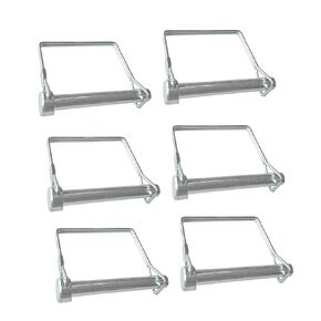 Square Safety Coupler Pin 3/8 " x 2.76"(9.5mm x 70mm), Heavy Duty Shaft Locking Pin (6 Pack)