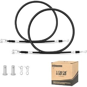10L0L Golf Cart Brake Cable Set 2PCS for Yamaha G8 G14 G16 G19 G20 G22 Gas and Electric Replaces Passenger Side OEM Part# JF2-F6351-10 & Driver Side OEM Part# JF2-F6341-00
