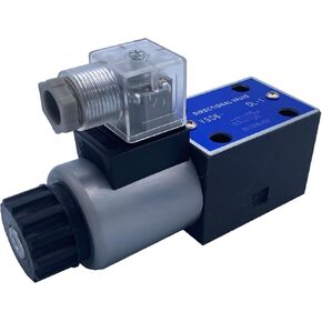 Hydraulic Solenoid Valve 2 Position 21GPM 4560psi 12VDC 24VDC 110VAC, VSD6 series (110 VAC, AT: Pressure to Tank with A and B blocked de-energized.)