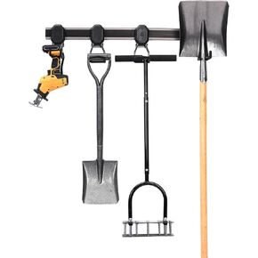 DEERFAMY 4 Pack Garage Storage Organization, Heavy Duty Wall Mount Garage Tool Organizer Support 66lbs, For Organizer Garden Yard Tool, Bikes
