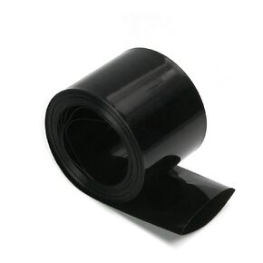 Othmro 32.8Ft Battery Heat Shrink Tubing Kit 1.97inch Flattening Width Insulation PVC Heat Shrink Tubes Shrink Wrap Tubings Industrial Tubings for 18650 Double Section Power Supply Black