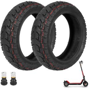 ulip 9.5 x 2.50 Off-Road Tire 9.5 Inch Tubeless Tire for Niu KQI3 Electric Scooter Accessories Rear Front Wheel Replacement Tire Anti-skid Shockproof with valve (2 PCS)