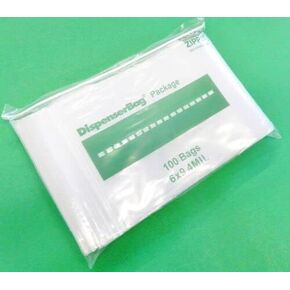 Reloc Zippit Bag 6"x9" Clear 4Mil Reclosable Thick Bags Heavy Duty Zip Seal Lock Pack of 100 By JTS