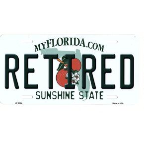 Retired Florida Novelty Metal License Plate Tag LP-6024