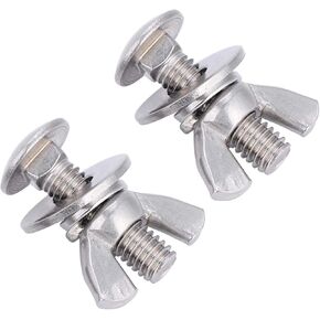 Butterfly Bolts Wing Nuts Wing Screw, 316 Stainless Steel Material Butterfly Bolts, Lightweight and Portable for Fasteners in Home Diving