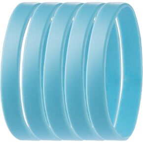 الأساور سيليكون الأساور المطاطية سحر الكبار بلون العصابات الرياضية فارغة للمرأة الرجال 5 قطعة إلى 12 قطعة in Kuwait