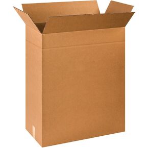 BOX USA BMD241331 Multi-Depth Corrugated Boxes, 24"L x 13"W x 31"H, Kraft (Pack of 10)