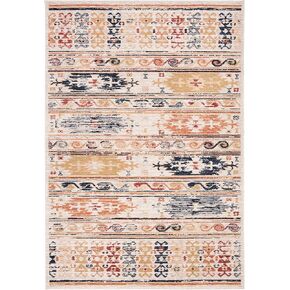 SAFAVIEH Charleston Collection Runner Rug - 2' x 8', Ivory & Rust, Boho Distressed Design, Non-Shedding & Easy Care, Ideal for High Traffic Areas in Living Room, Bedroom (CHL421A)