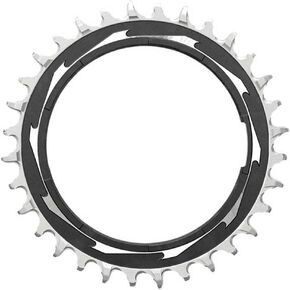 SRAM XX SL Eagle Transmission Thread Mount Powemeter Chainring Black/Silver, 34T, 3mm Offset/Boost