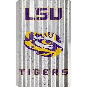 LSU Tigers 16 x 12 Corrugated Sign