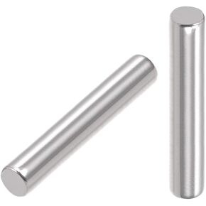uxcell 20Pcs 2.5mm x 18mm Dowel Pin 304 Stainless Steel Wood Bunk Bed Dowel Pins Shelf Pegs Support Shelves Silver Tone