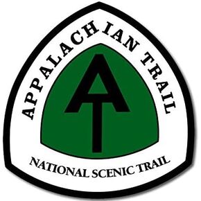 Appalachian National Scenic Trail Sign Shaped Sticker (Hiking Hike at Hiker (3 inch)